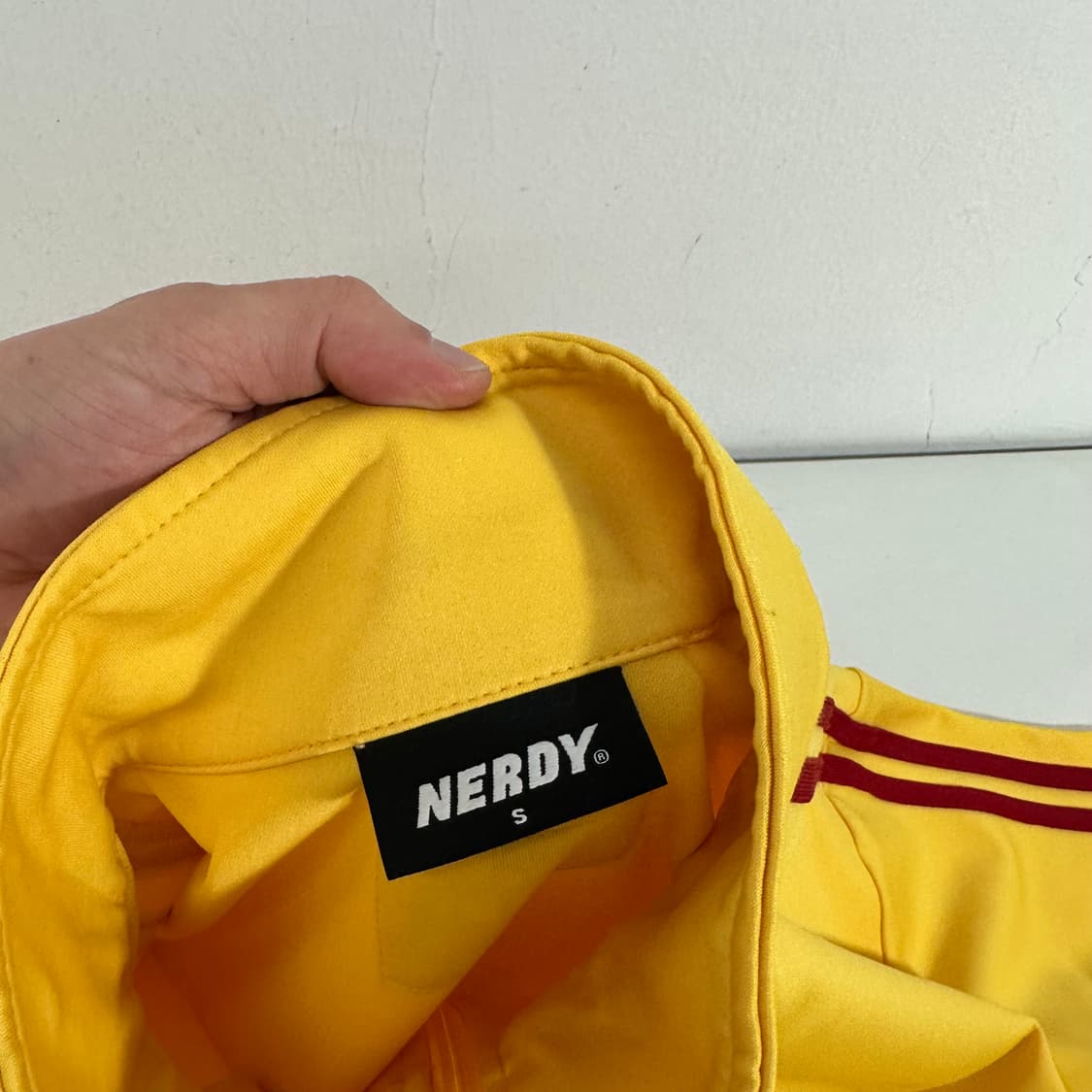 S 95 널디 옐로우 오버핏 트랙탑 집업 져지 상품이미지5