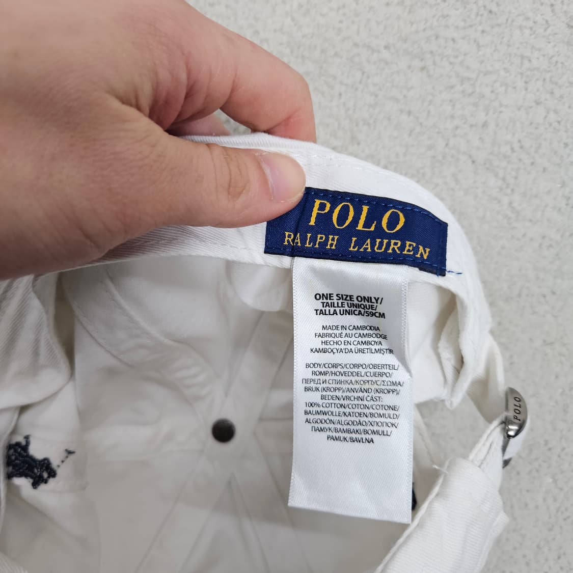 폴로 랄프 로렌 화이트 볼캡 상품이미지6