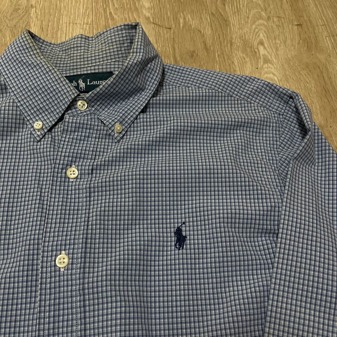 폴로 랄프로렌 클래식핏 버튼다운 체크 셔츠 M/95 상품이미지3