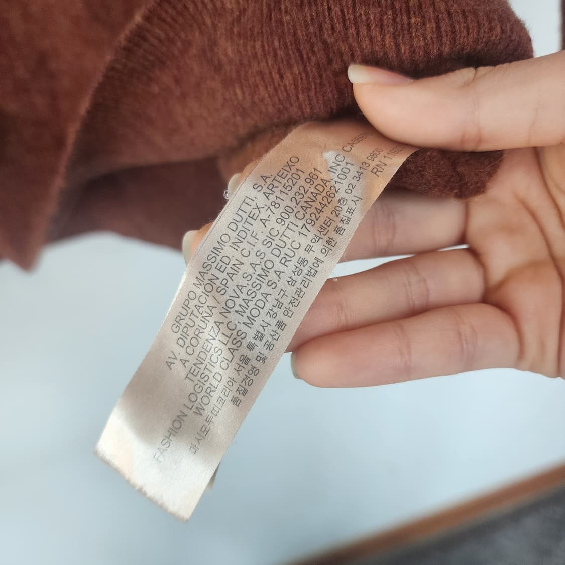 마시모두띠 브라운 캐시미어 니트 상품이미지5