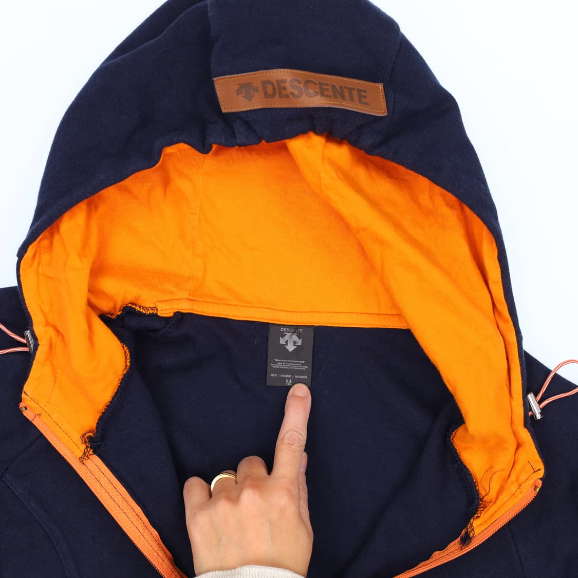 [M] 데상트 배색 후드집업 자켓 1212H1 상품이미지3