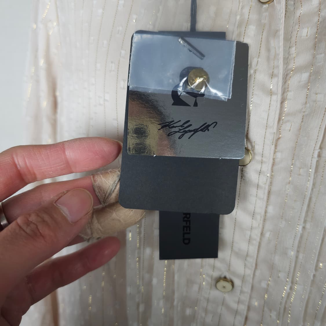 (새상품)칼라거펠트  롱 원피스 여성66사이즈  상품이미지4