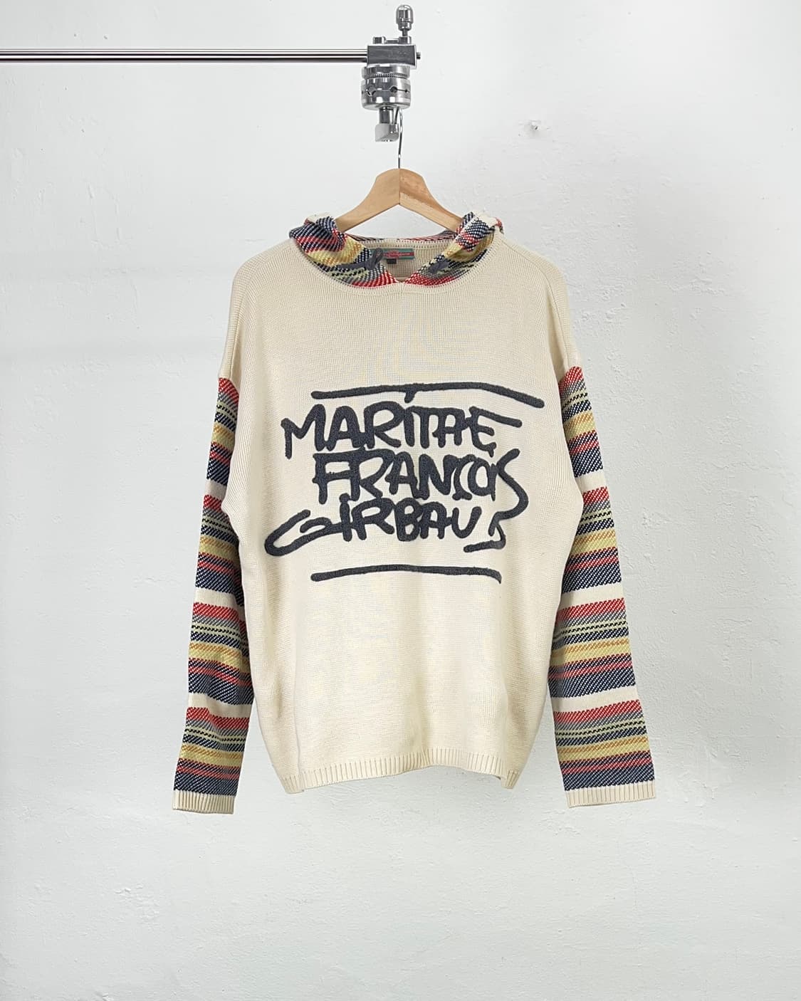 90s 마리떼 프랑소와 저버 맥시칸 줄스 후디 니트 스웨터 상품이미지1