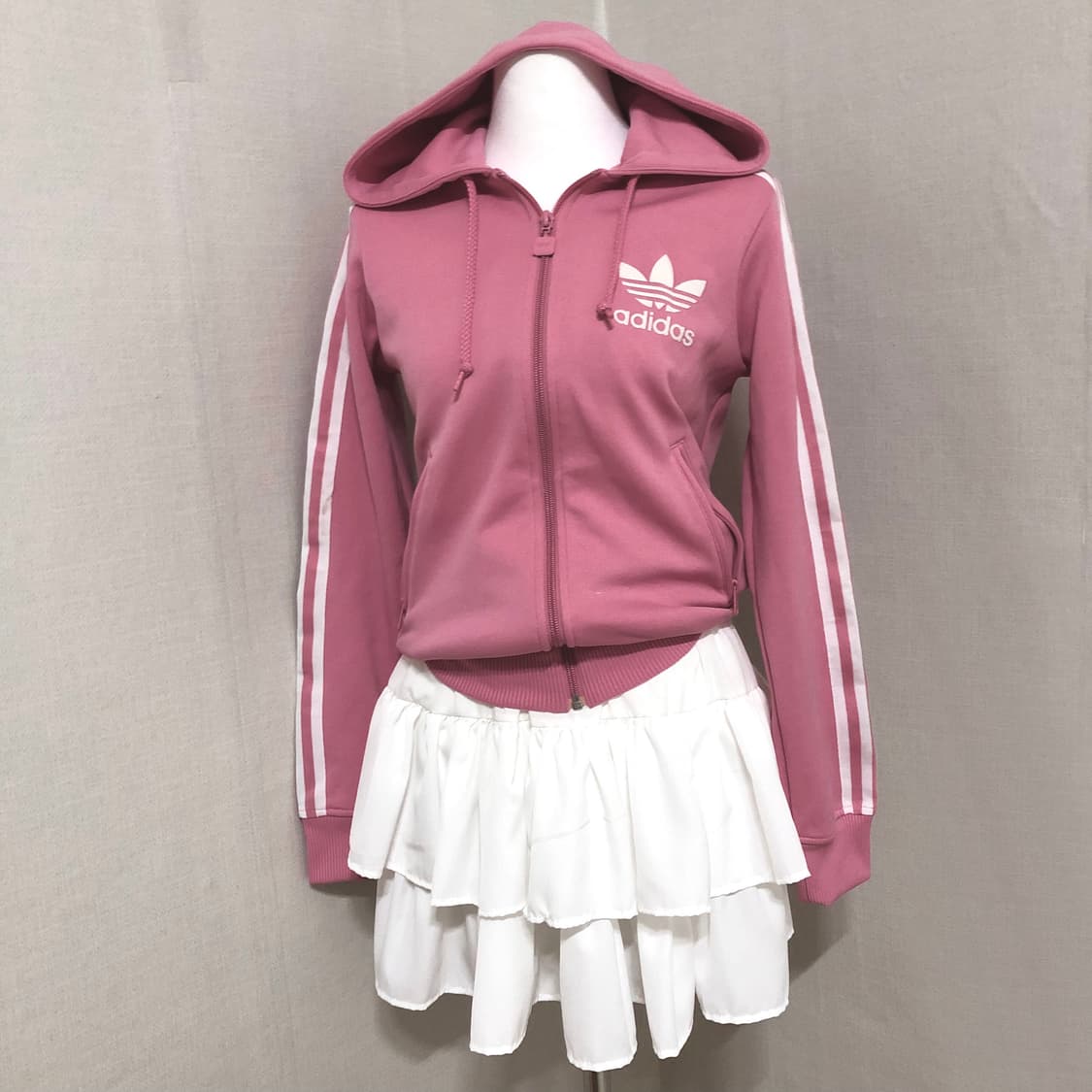 아디다스 핑크 후드플락져지 XS  상품이미지1
