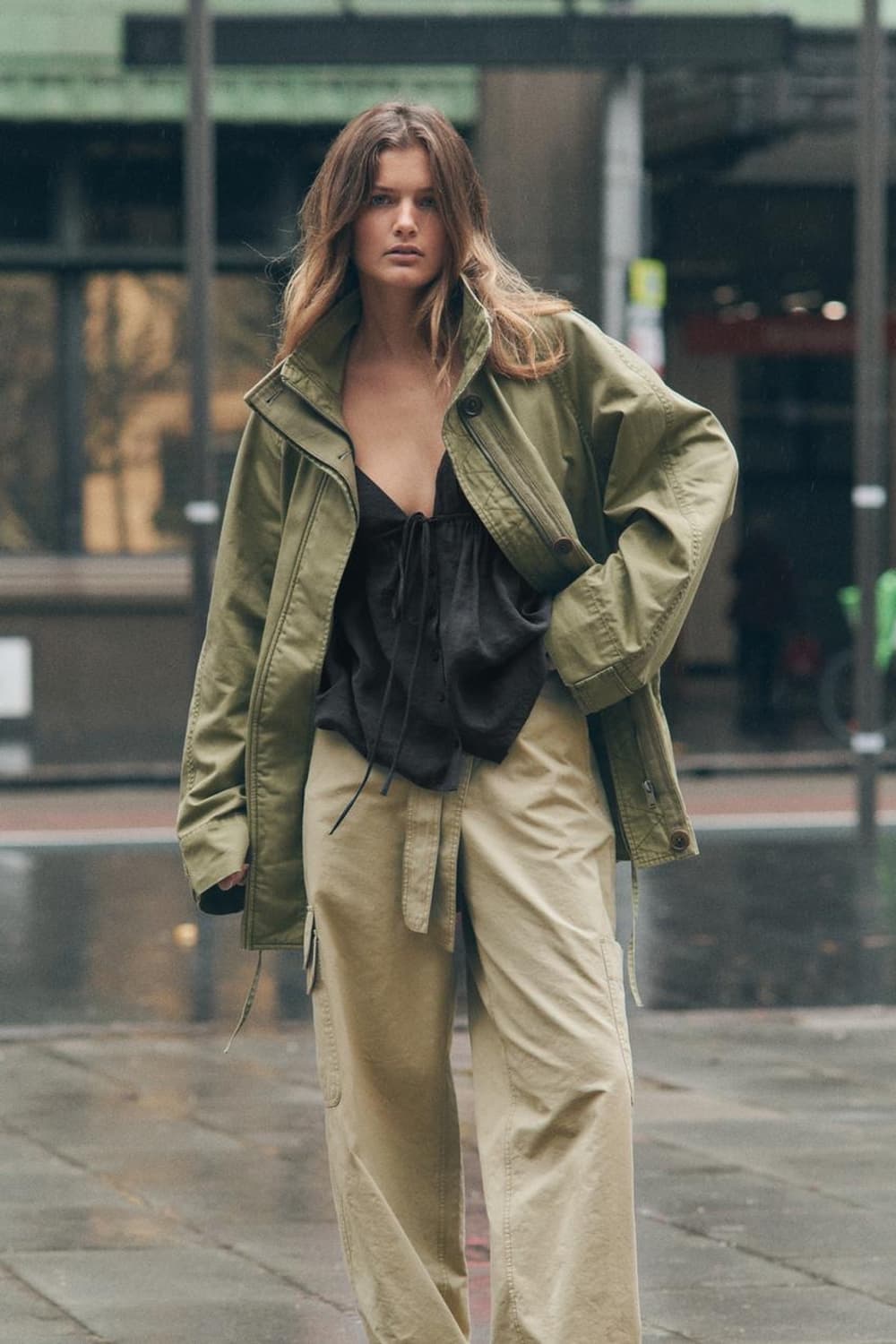 zara 자라 맥시 포켓 야상 자켓  상품이미지3