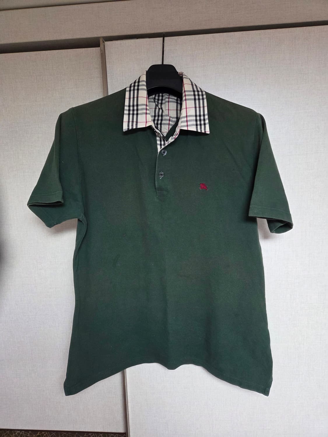 버버리 카라 반팔 티셔츠 XL 상품이미지1