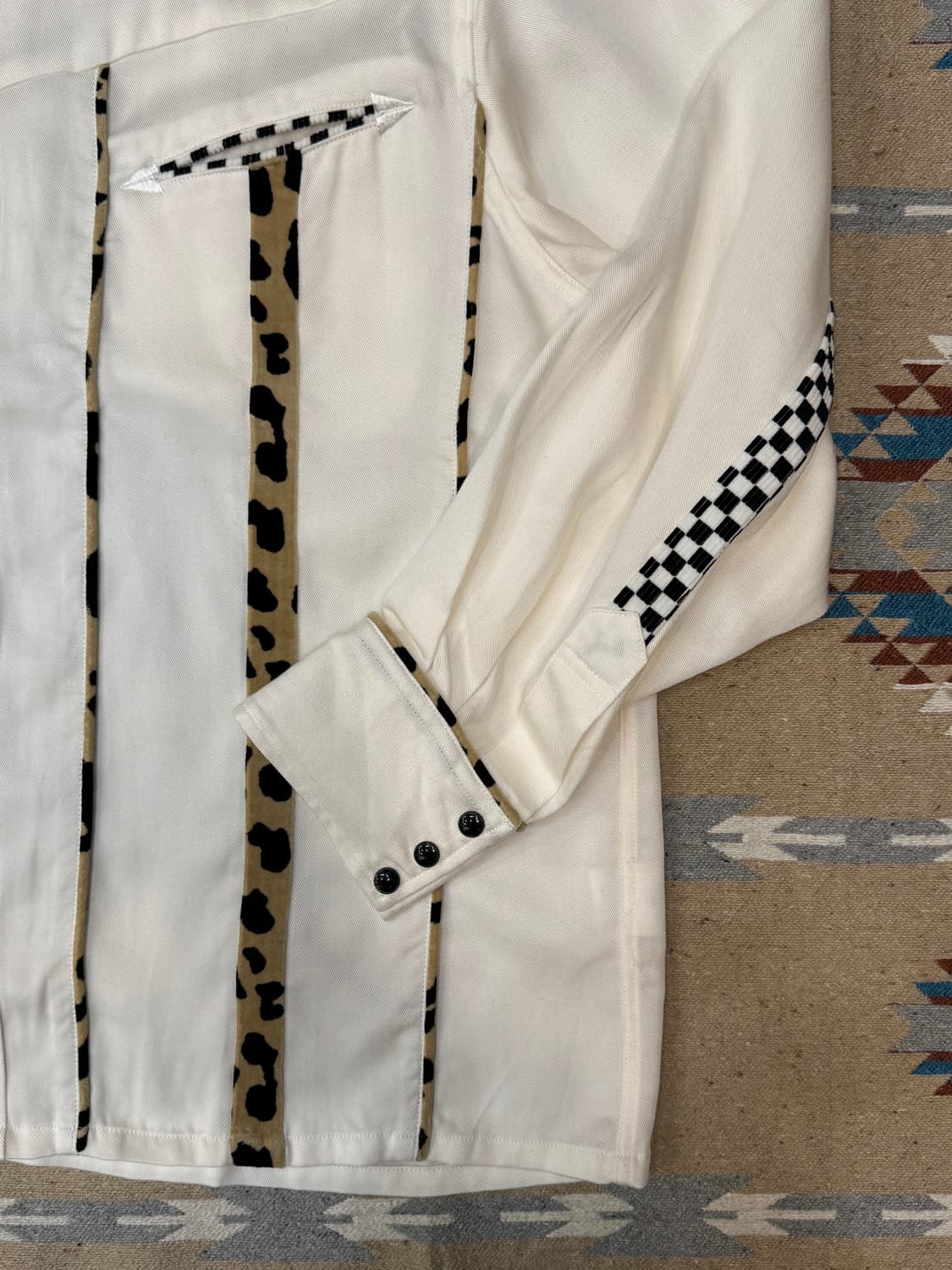 [L] 와코마리아 웨스턴 셔츠 롱 슬리브 화이트 상품이미지3