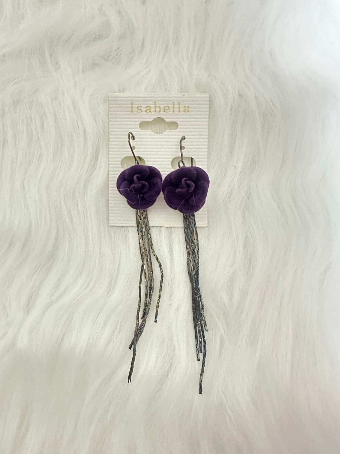 고스펑크 보라 장미 귀걸이 상품이미지2