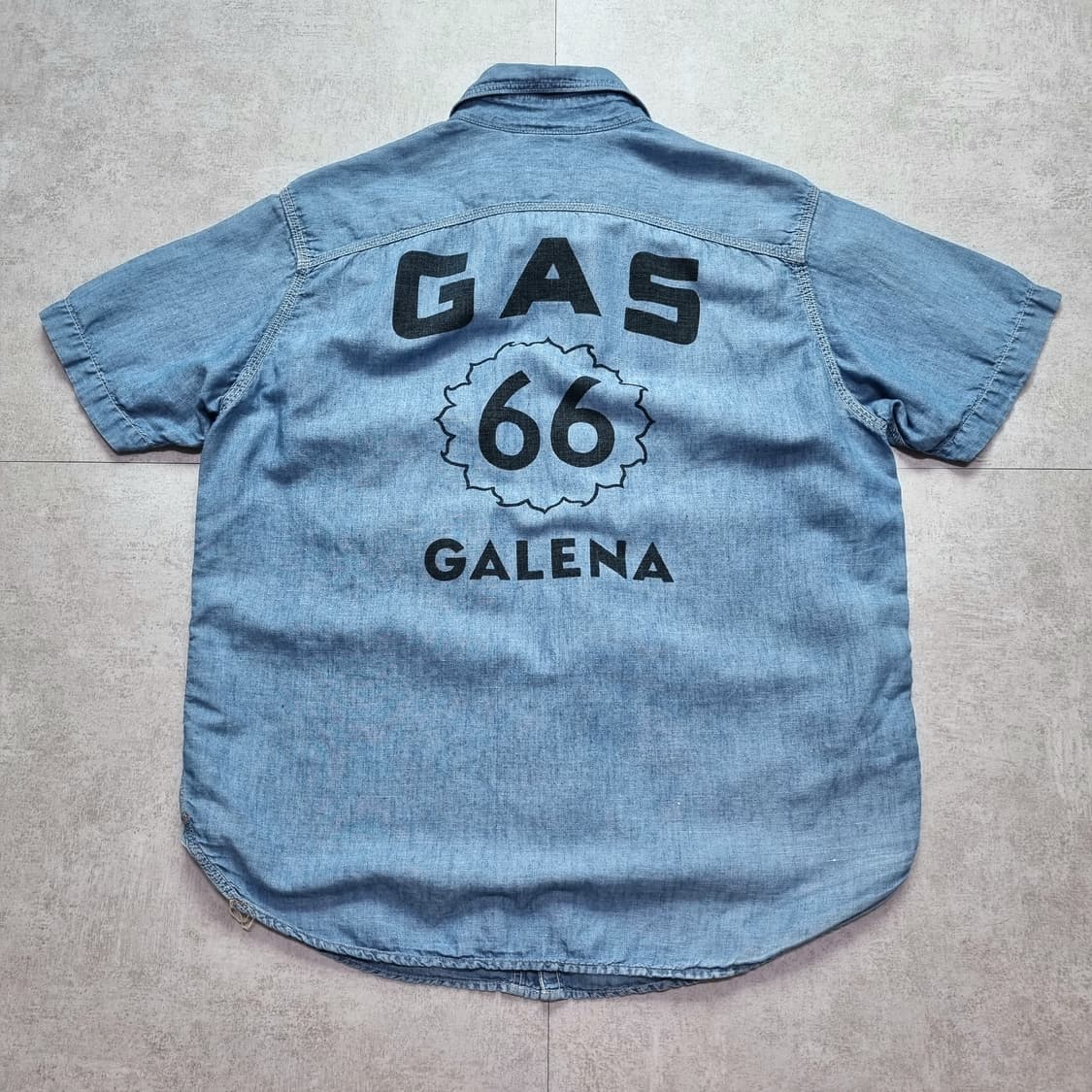 프리휠러스 Bootleggers 40s 스텐실 샴브레이 셔츠 16sz 상품이미지10