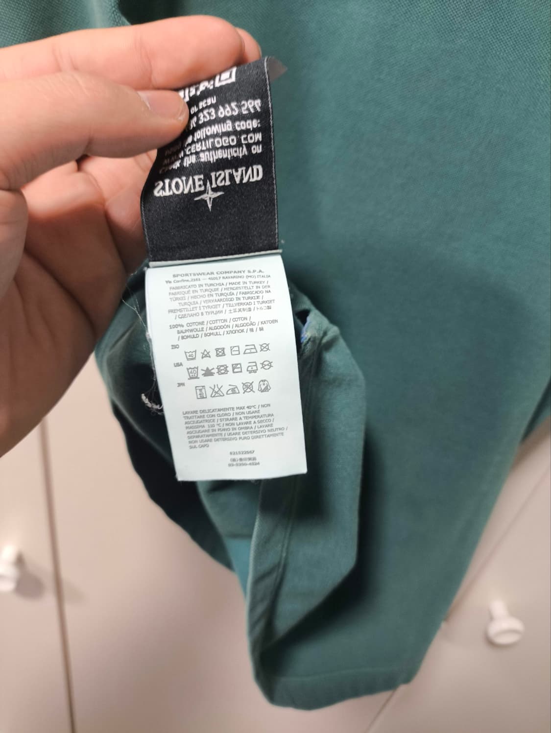 S 스톤아일랜드 워싱 카라넥 반팔티셔츠 상품이미지8