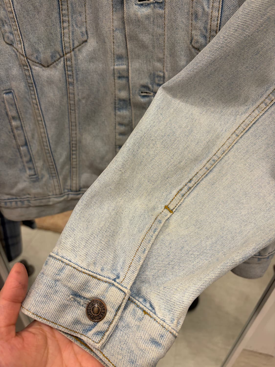 90s Levis 리바이스 70503 데님 트러커 자켓 상품이미지7