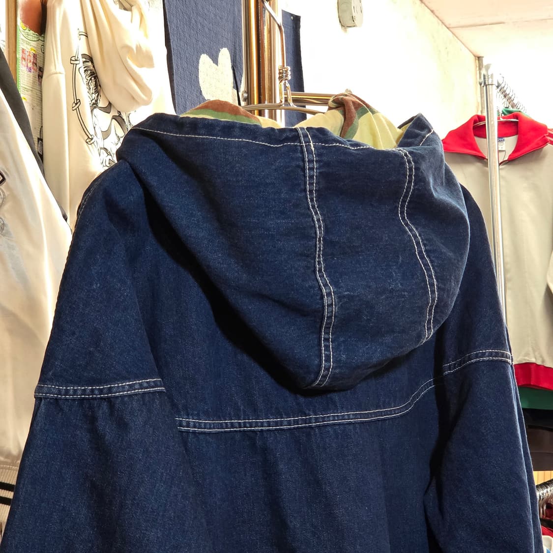 JPN 토글 떡볶이 후드 데님 자켓 상품이미지6