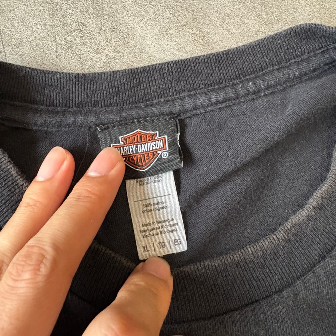 할리데이비슨 정품 블랙 반팔 티셔츠 반팔티 상품이미지6