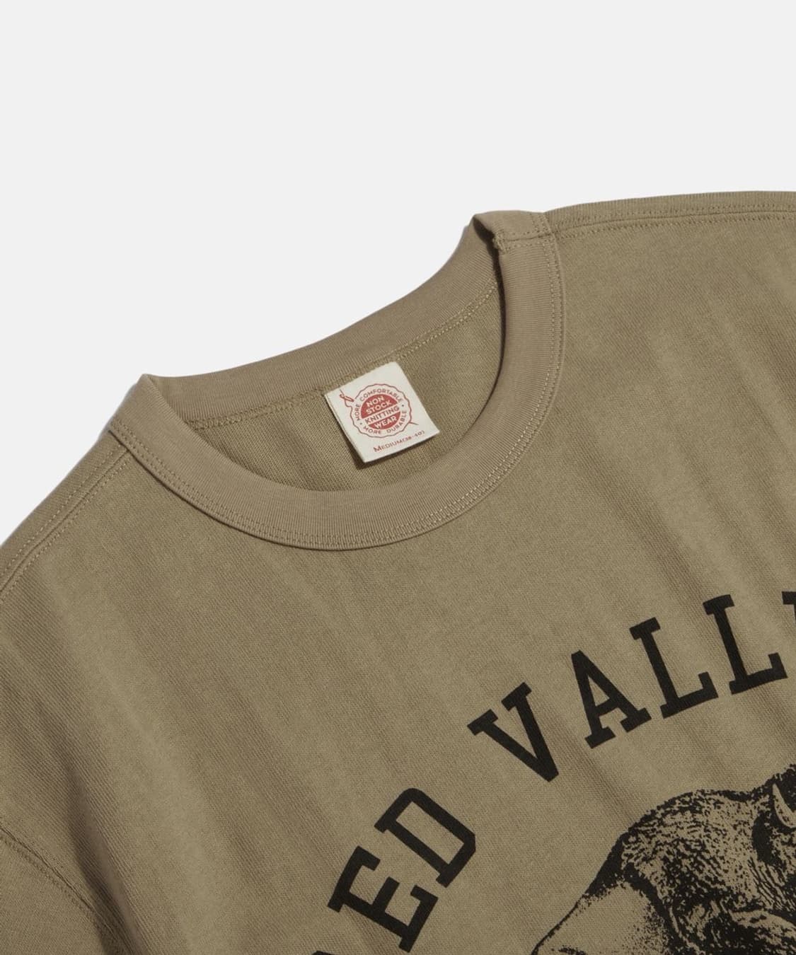 [브론슨] 논스탁 Retro Bison Graphic Tee Khaki 상품이미지3