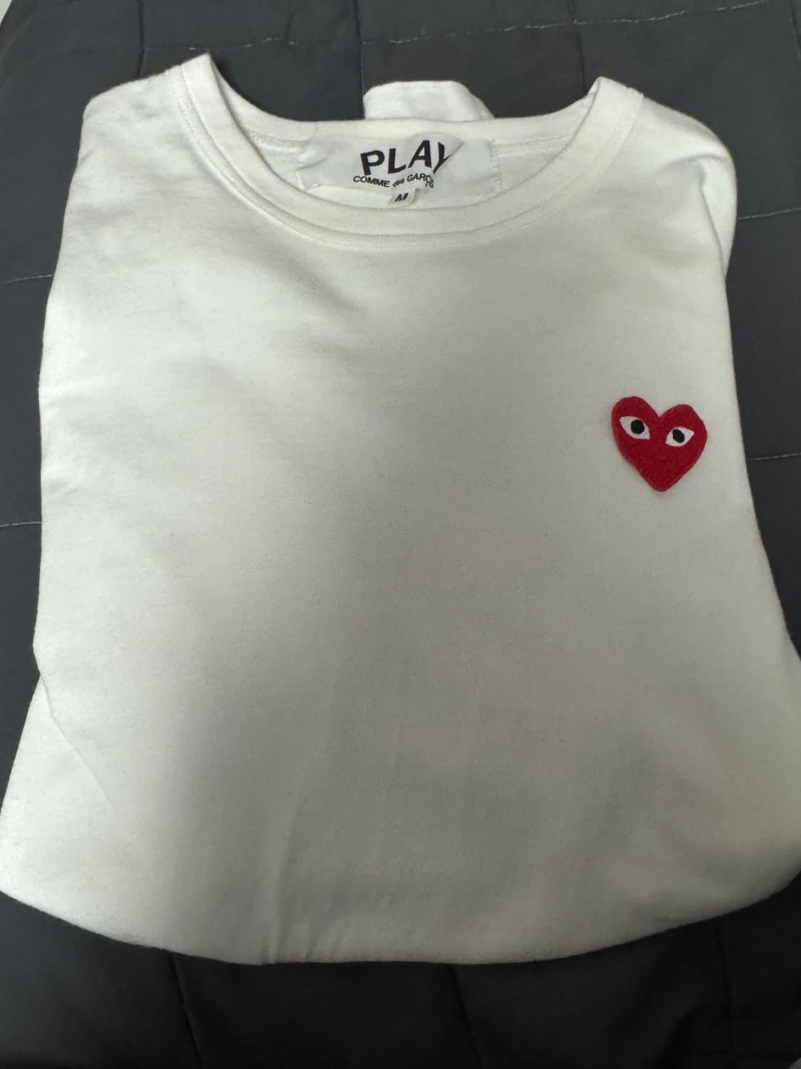 꼼데가르송 흰색 반팔티 M 상품이미지1