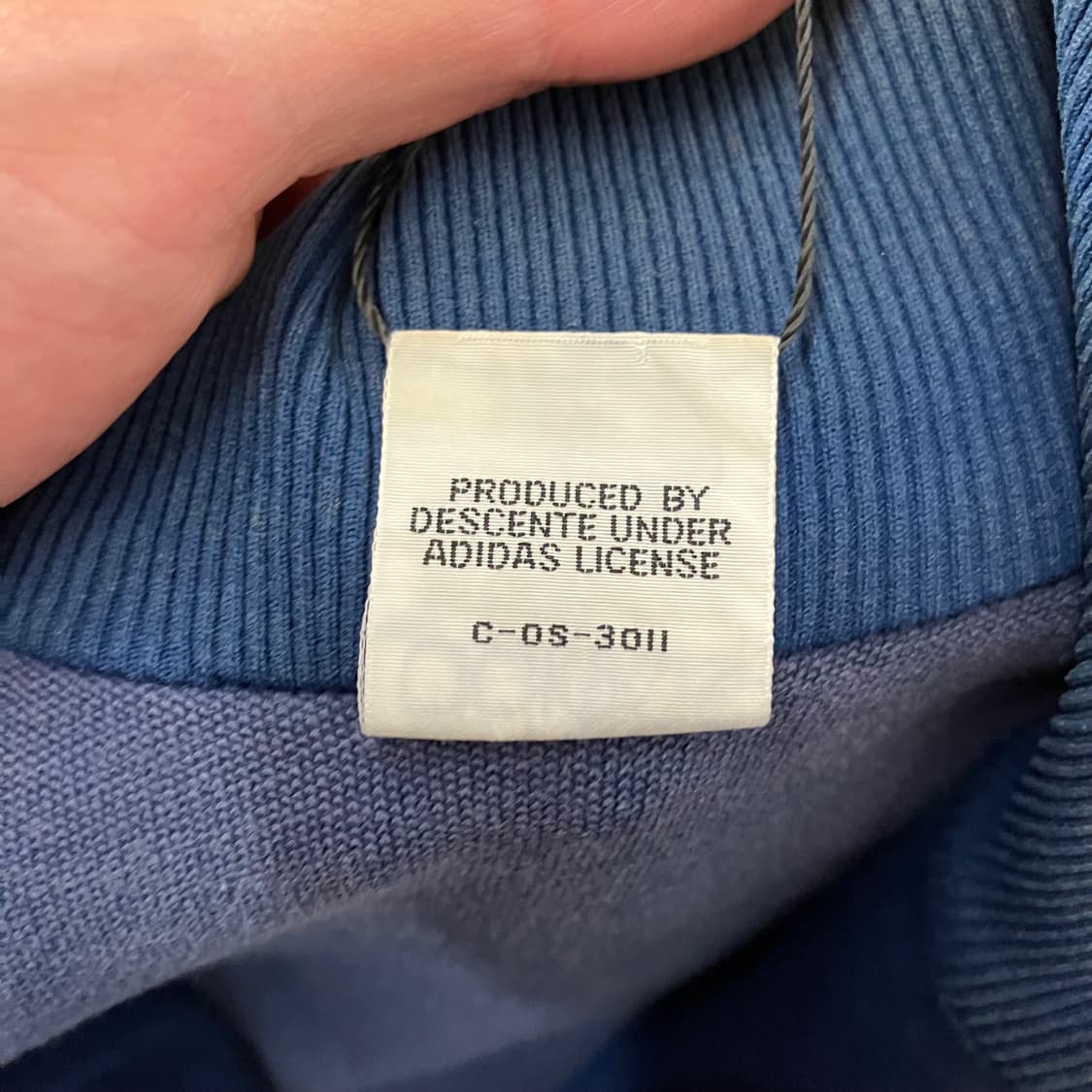N187 80s 아디다스 져지 빈티지 네이비 상품이미지3
