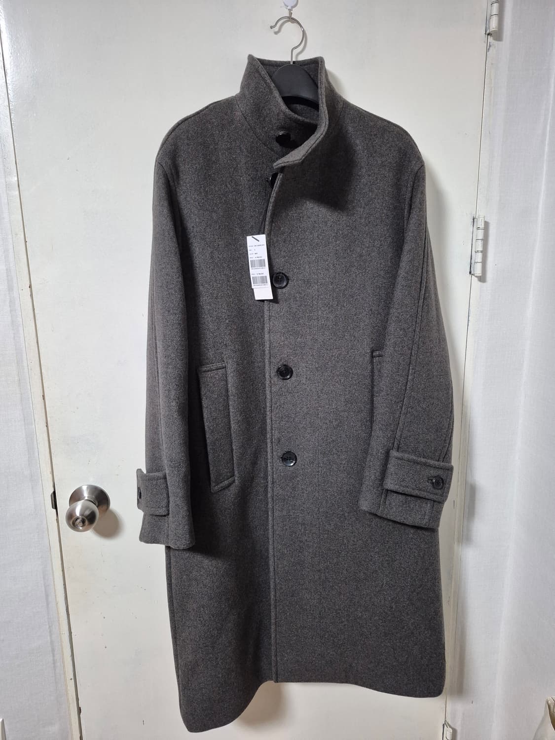 커스텀멜로우 WoolHighneck Coat 코트 브라운 상품이미지5