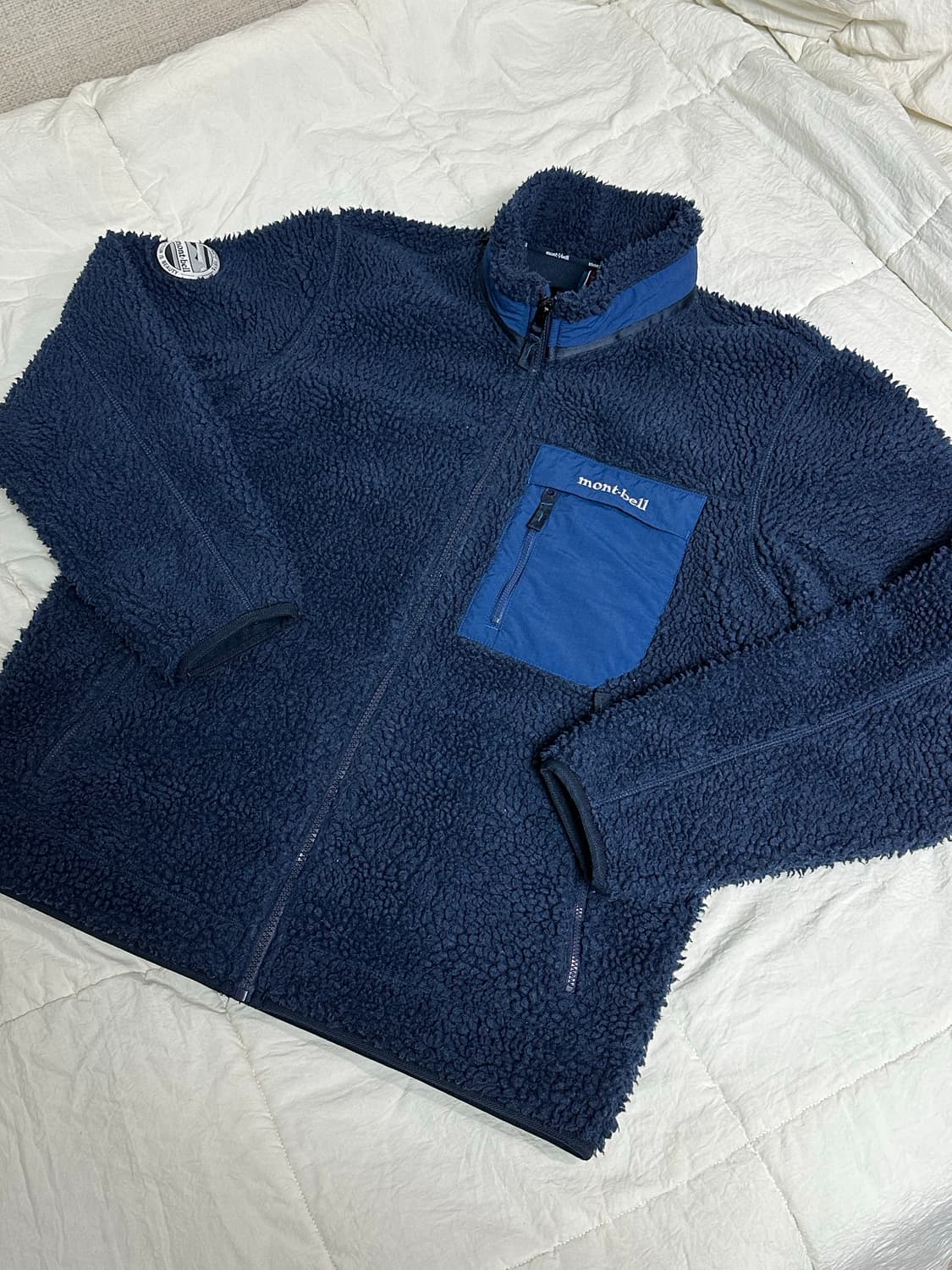 몽벨 후리스 뽀글이 플리스 미디움 네이비 상품이미지2