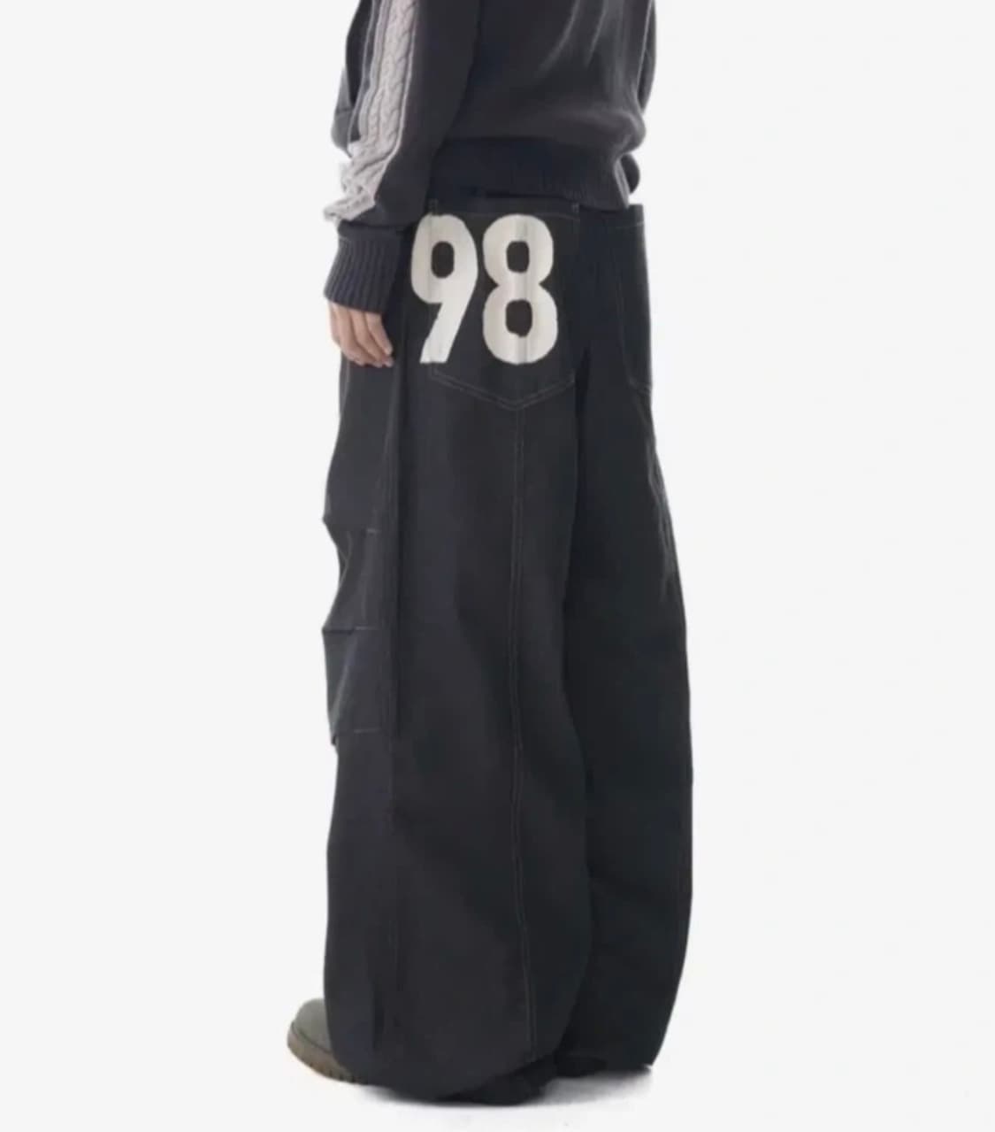 아캄 98 핀턱 데님 상품이미지1