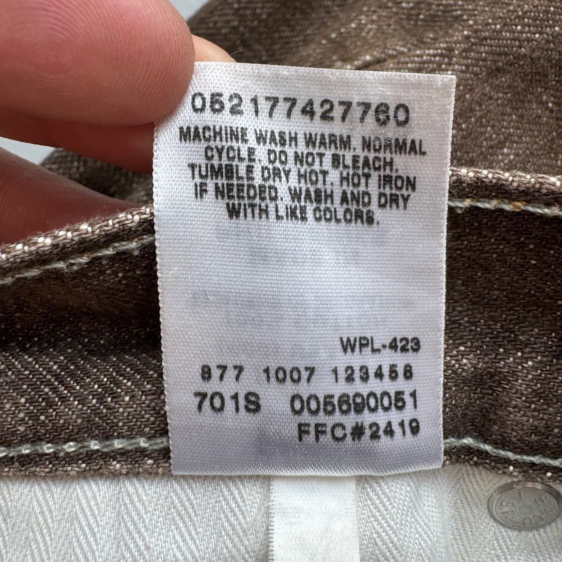 리바이스 00s 569 와이드 데님팬츠 브라운 상품이미지10