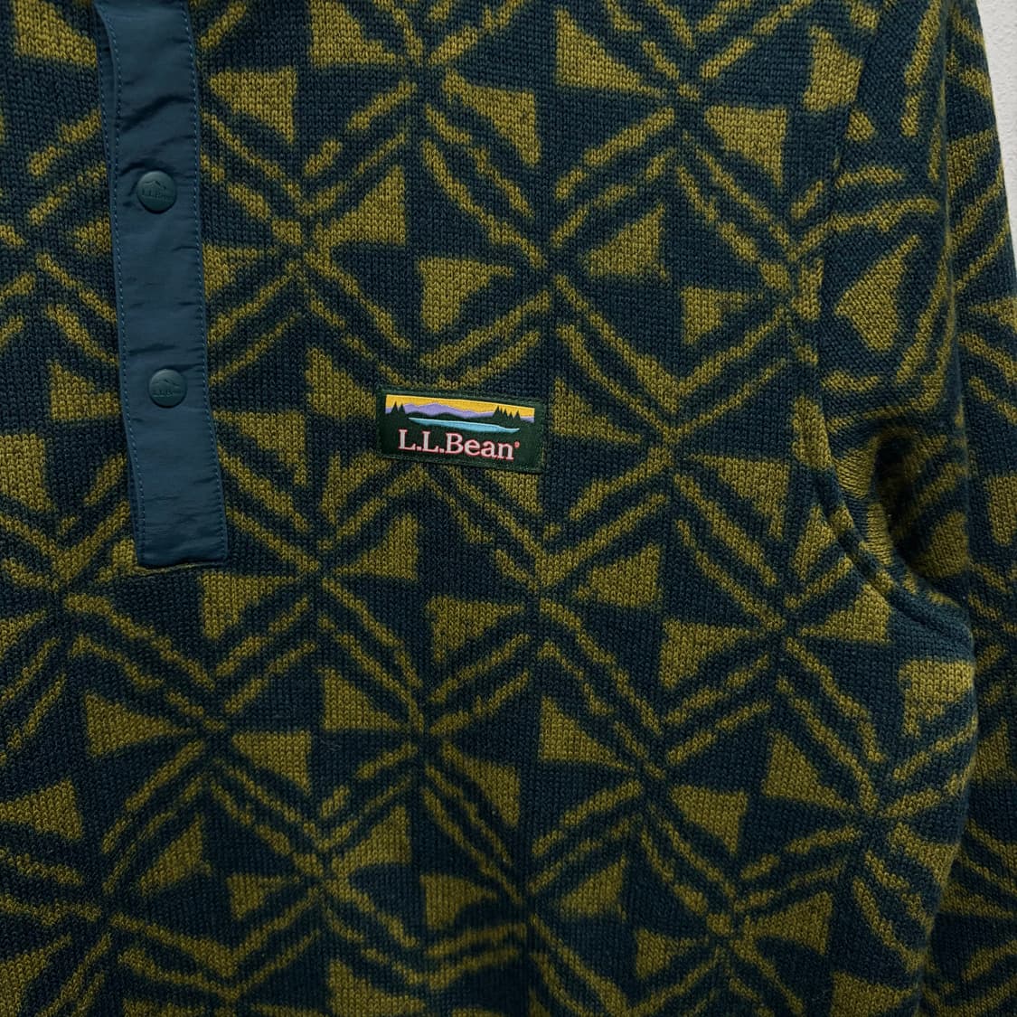 LL Bean 엘엘빈 패턴 스냅 플리스 상품이미지3