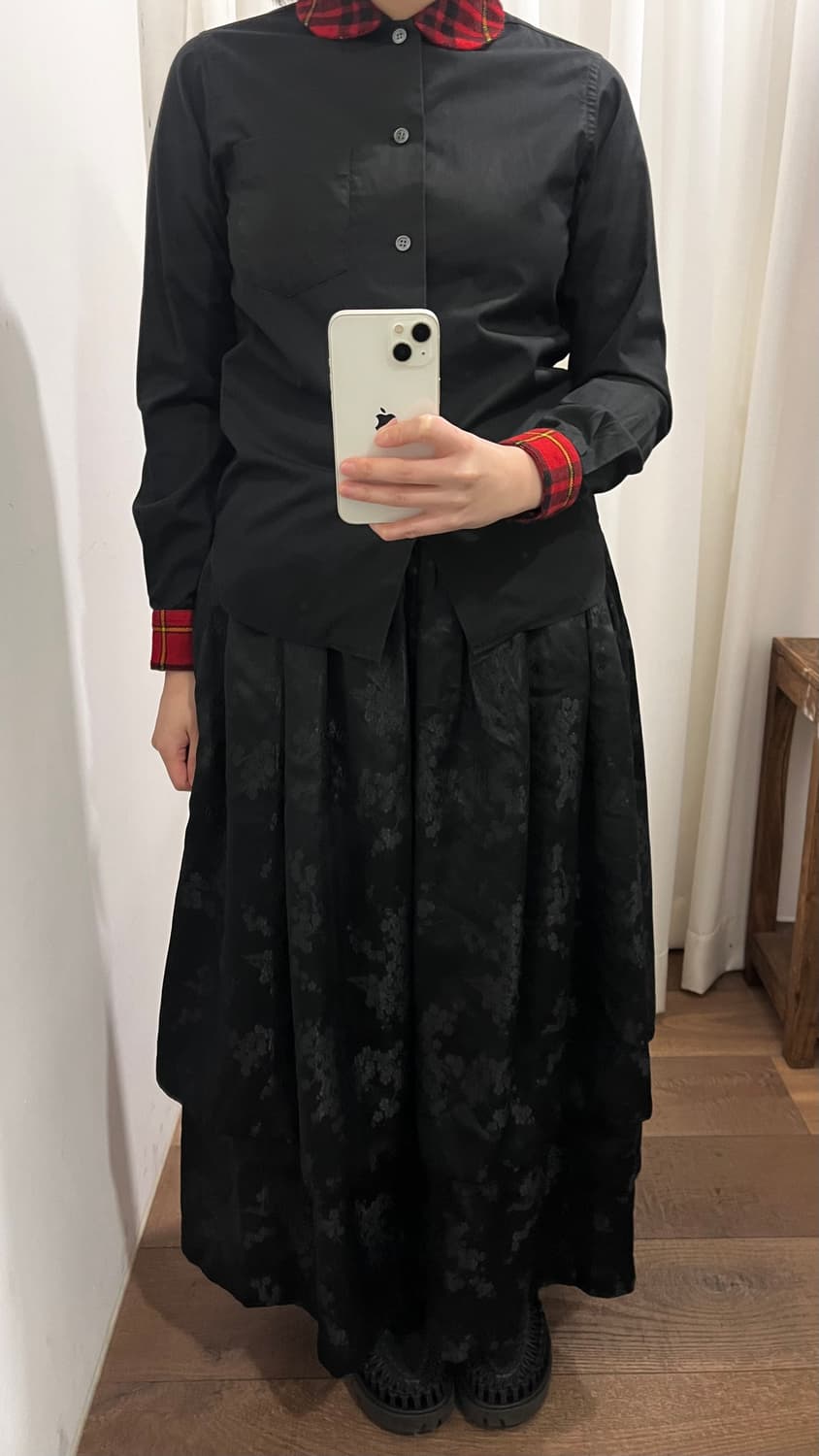 Tartan Check Point Blouse 상품이미지2