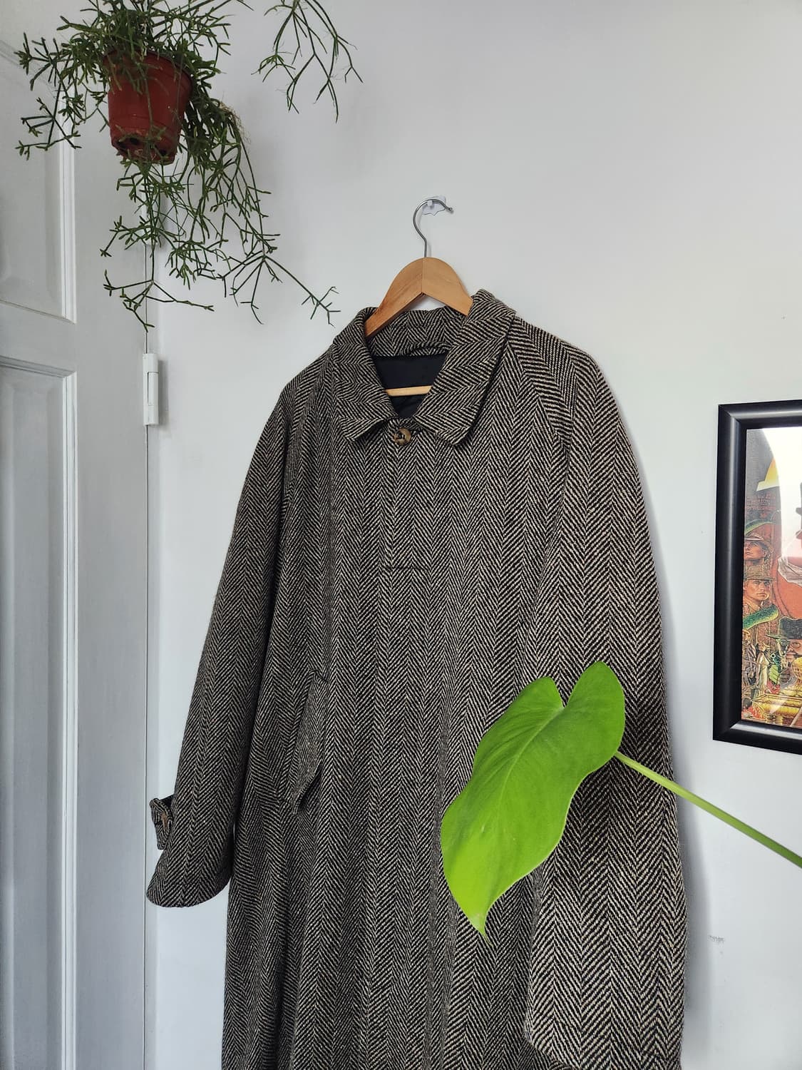 루치아노 바르베라 울 헤링본 발마칸 코트(ITALYmade) 상품이미지2