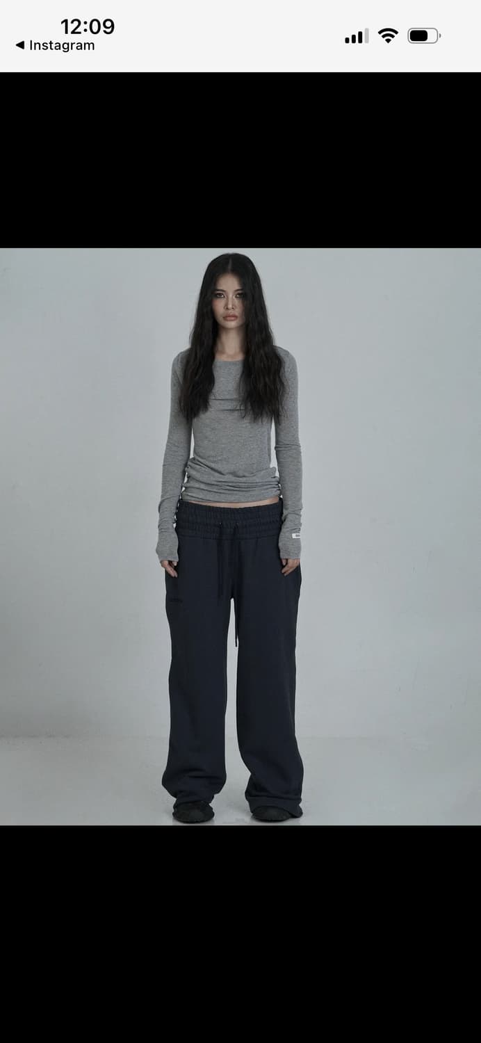 오도어 스킨팬츠 네이비 상품이미지1