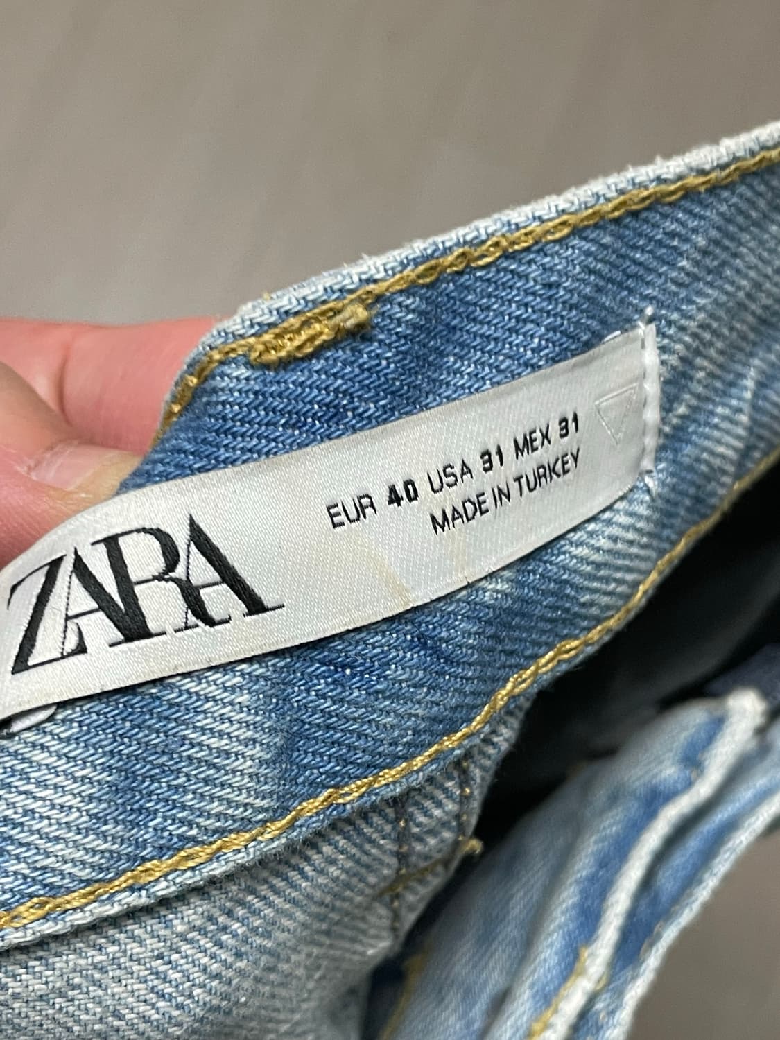 ZARA 데님 카고 와이드 팬츠 상품이미지3