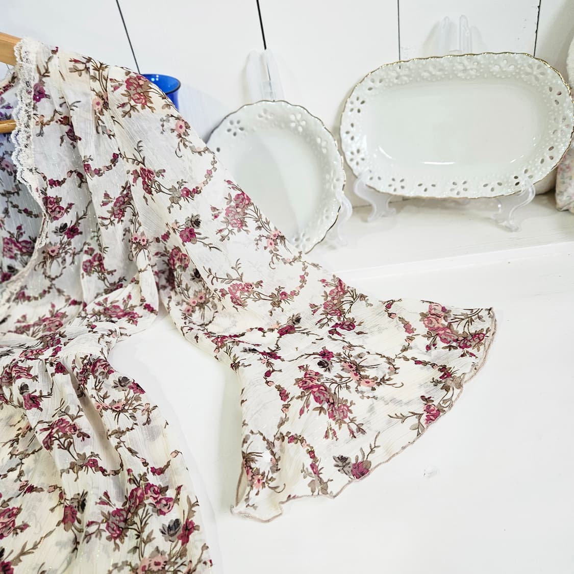 no0327  플로럴 레이스 리본 원피스 상품이미지6