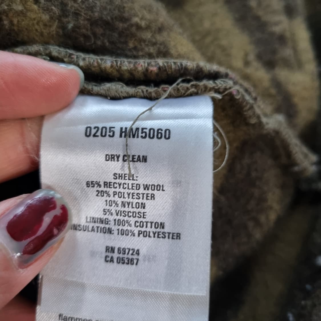 콜롬비아 카모 울 자켓  상품이미지7