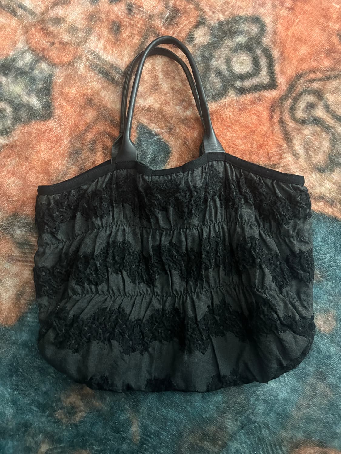 TTF✳️요지야마모토 느와르 플라워 토트백 상품이미지1