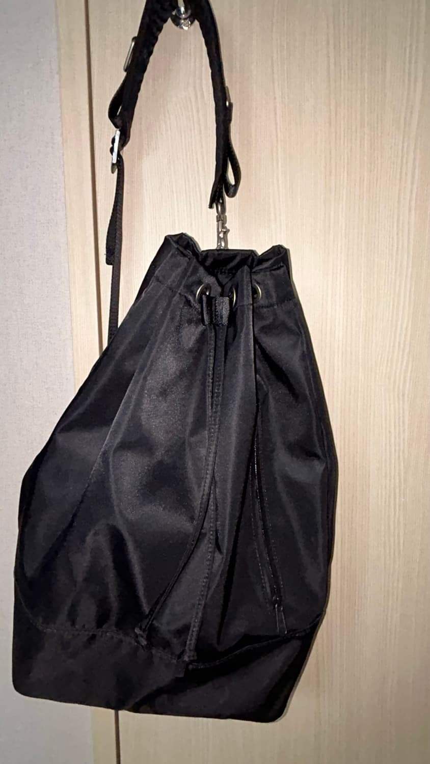 2웨이 워털루 블랙 나일론 더플백 상품이미지3