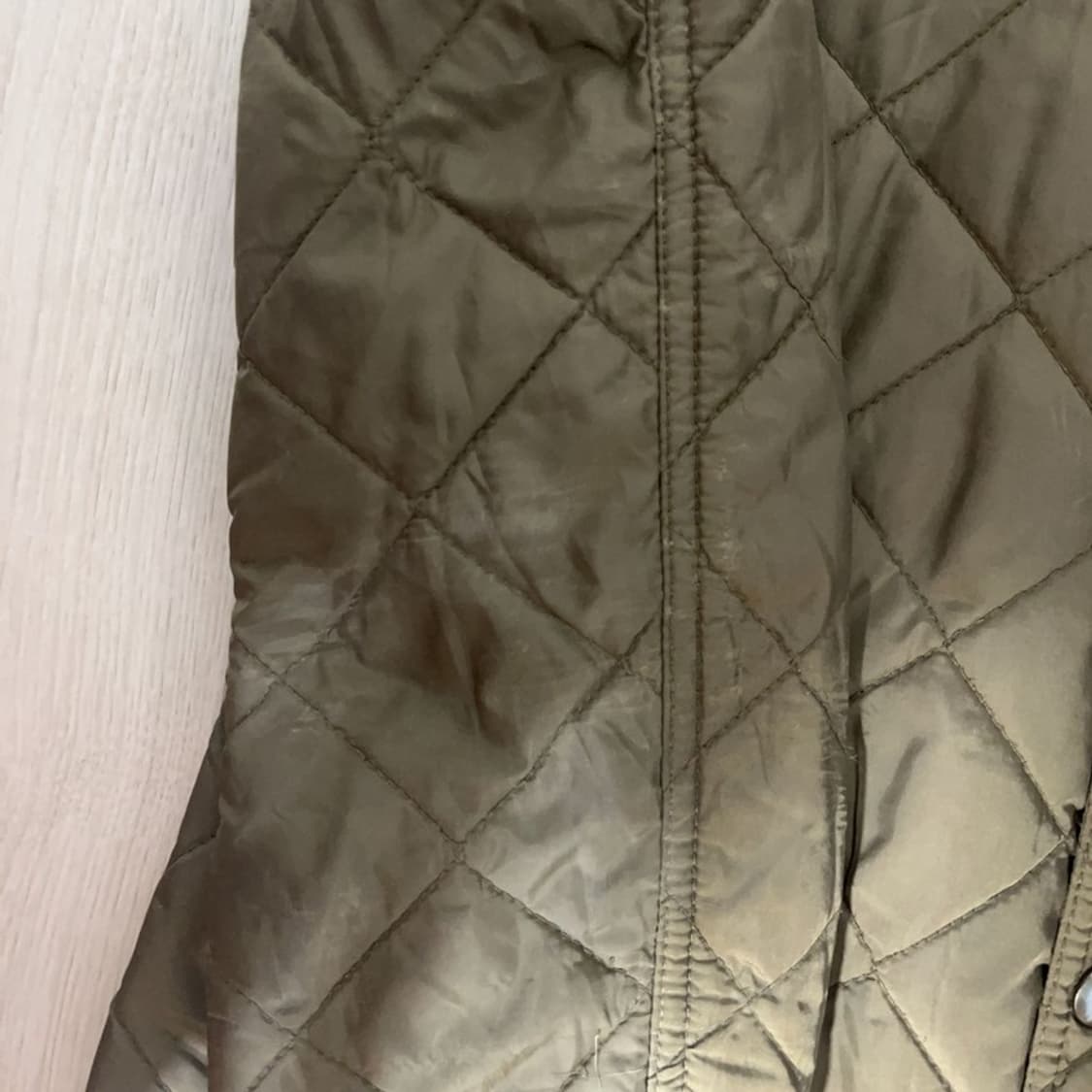 폴로 랄프로렌 빈티지 슬림핏 올리브카키 퀄팅 자켓 S C07730 상품이미지6