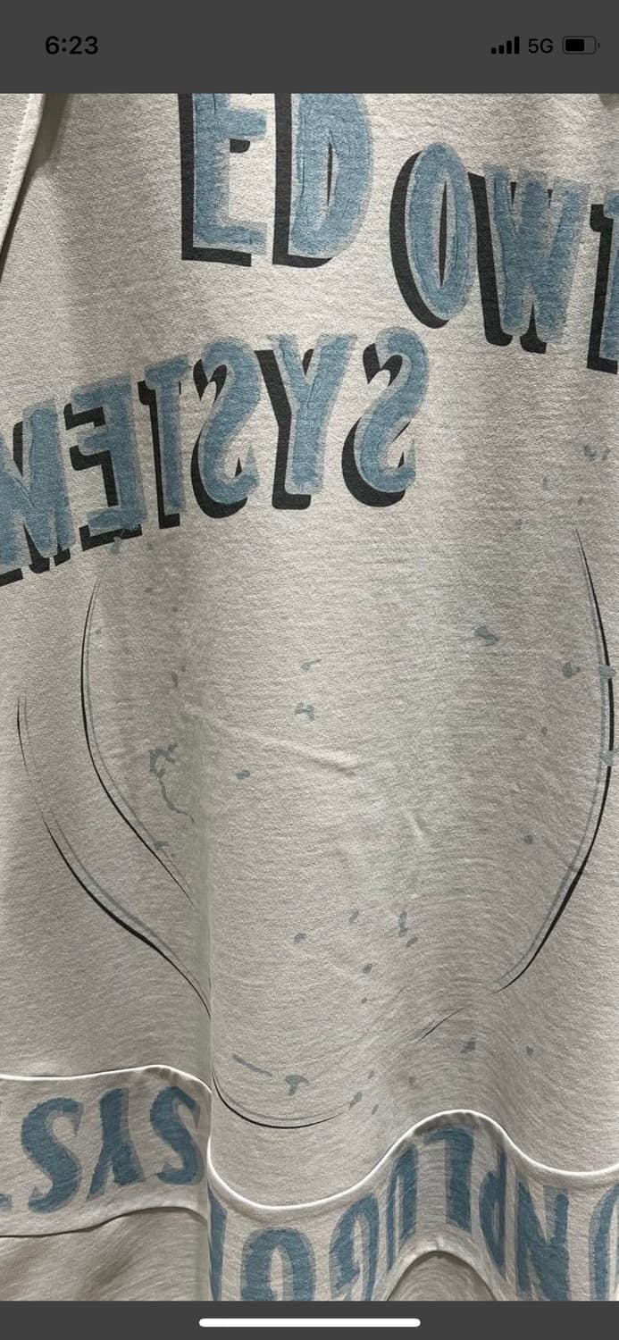 시스템옴므백프린팅반팔티셔츠 상품이미지7