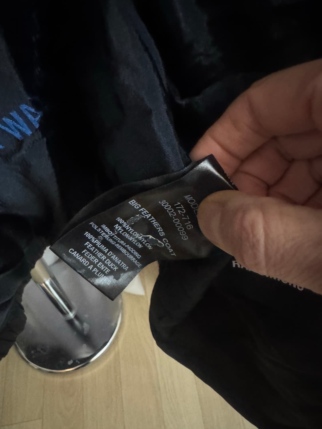 raf simons big feathers duck down coat 상품이미지6