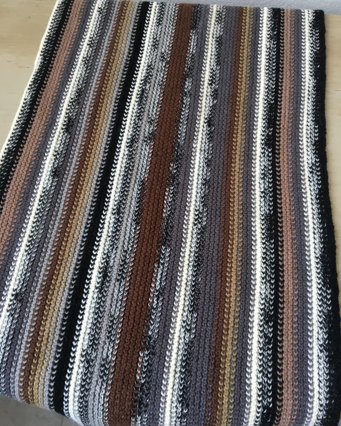  stripe pattern knit muffler 상품이미지4