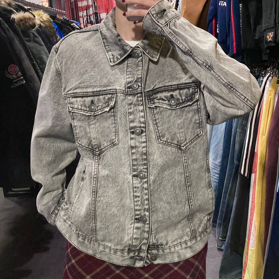 [IM]vtg 그레이 데님 자켓 상품이미지3