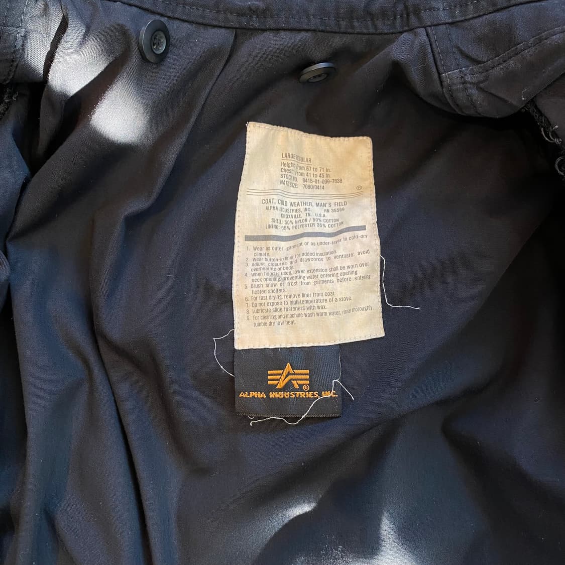 🌊Alpha M65 black Large-Regular 상품이미지9