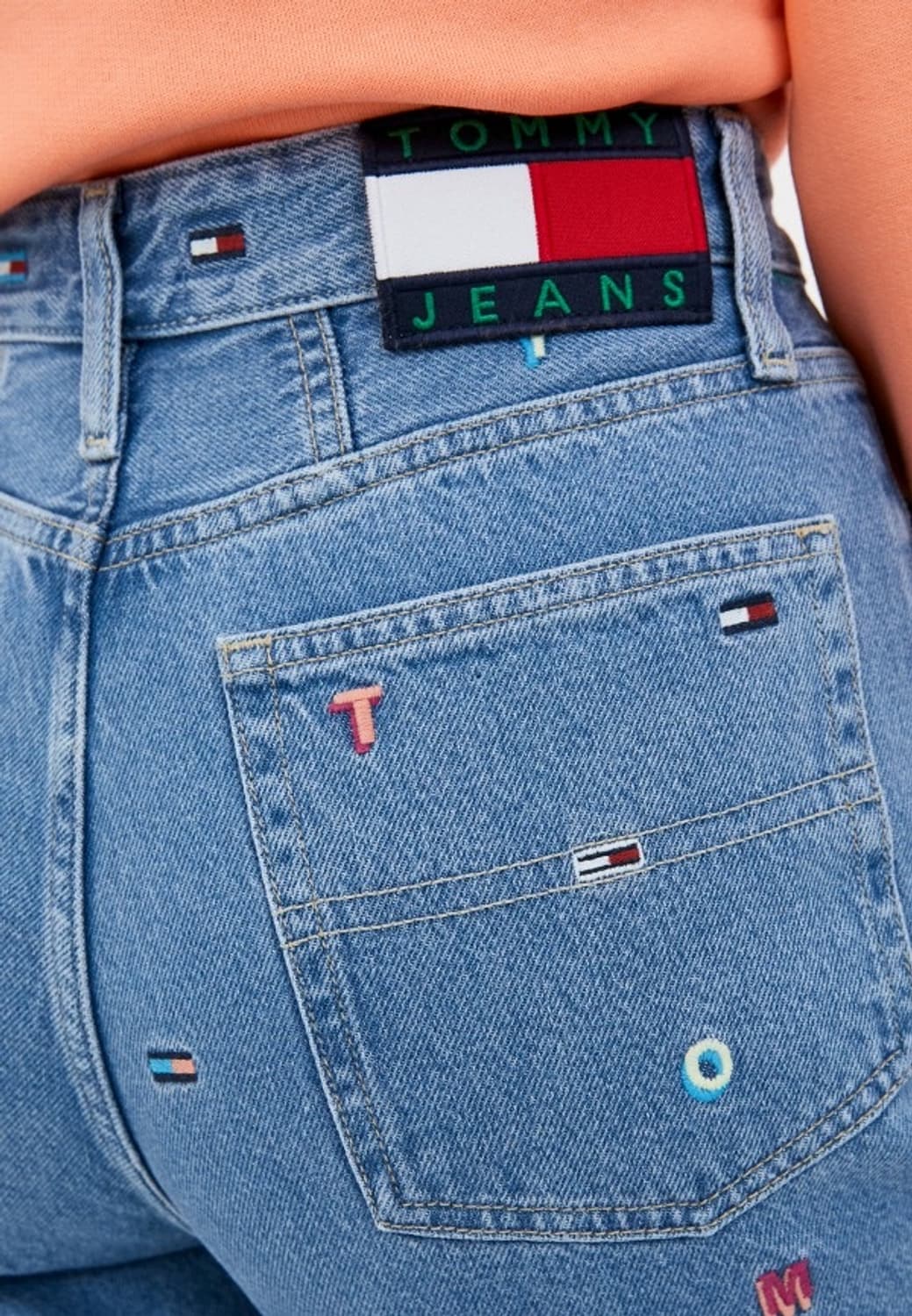 (33/32 작게나옴) 타미진스 자수 패턴 데님 팬츠 청바지 상품이미지3