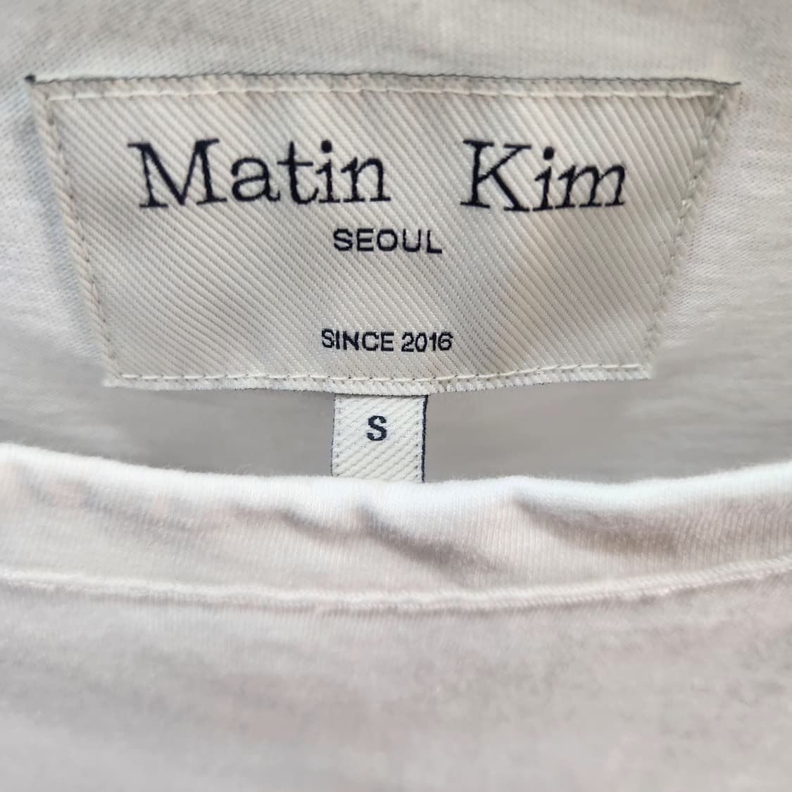 마뗑킴 빅로고 크롭 반팔티 S(S) 상품이미지5