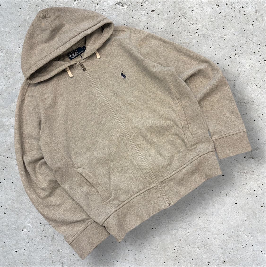 [L] 폴로 랄프로렌 그레이 스웻 후드 집업 C306 상품이미지1