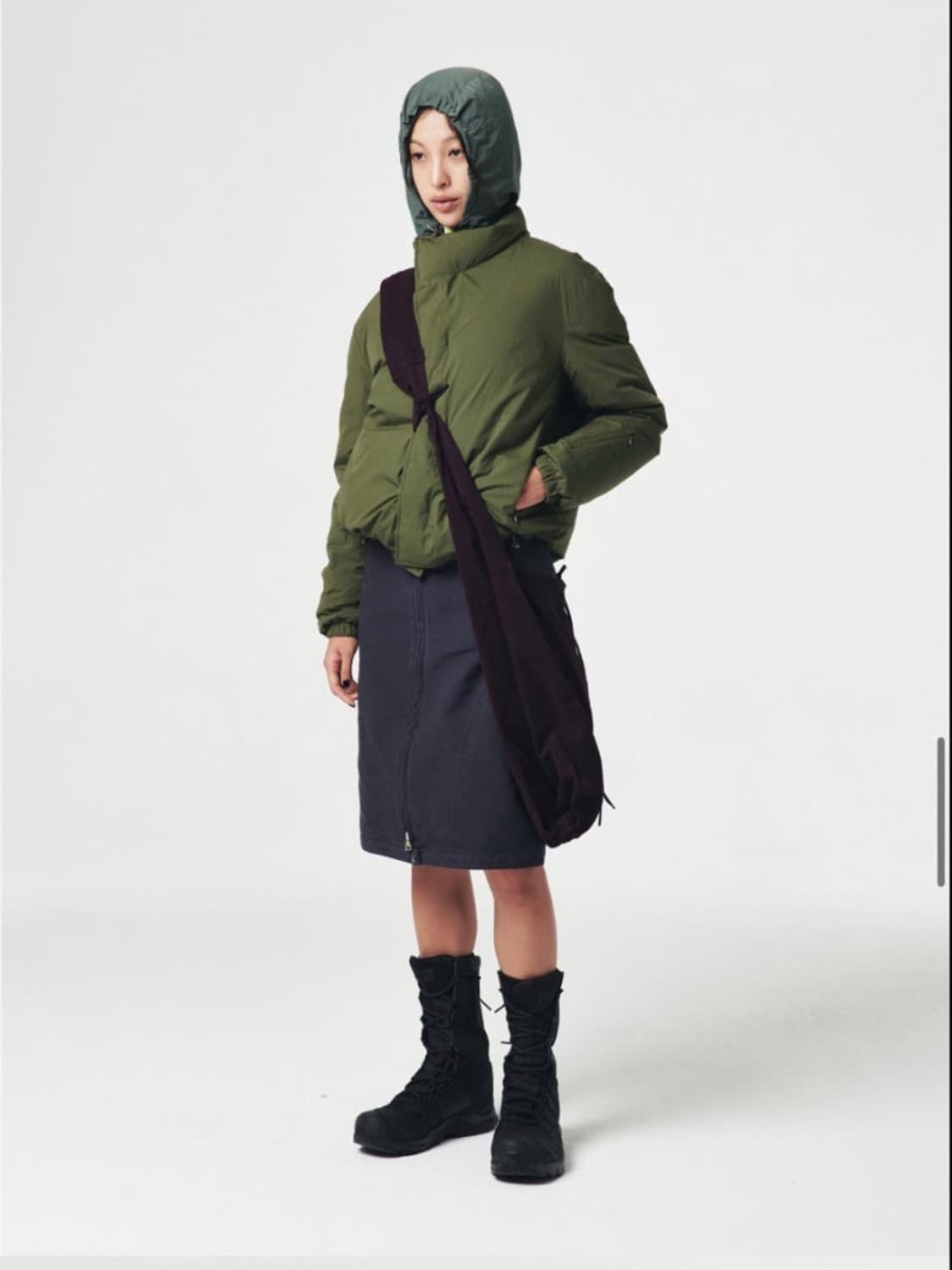 누마레 ee 패딩 카키 L 상품이미지5