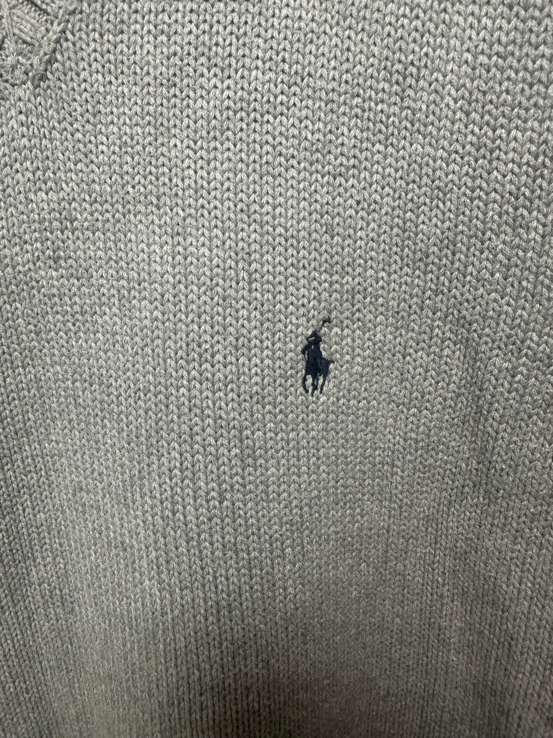 no.131 폴로 랄프로렌 라이트그레이니트조끼 xl 상태s급 상품이미지2