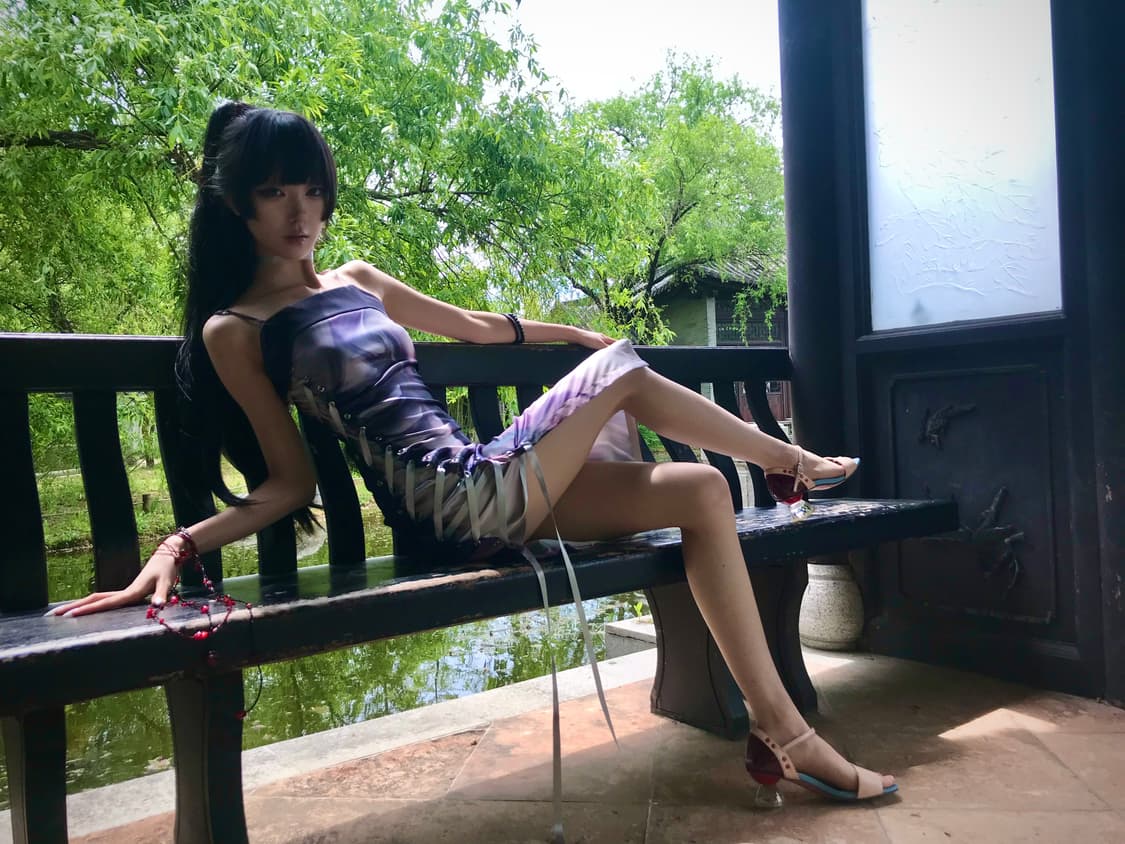 [pre-order] XINLIE PRINTING CORSET DRESS 상품이미지1