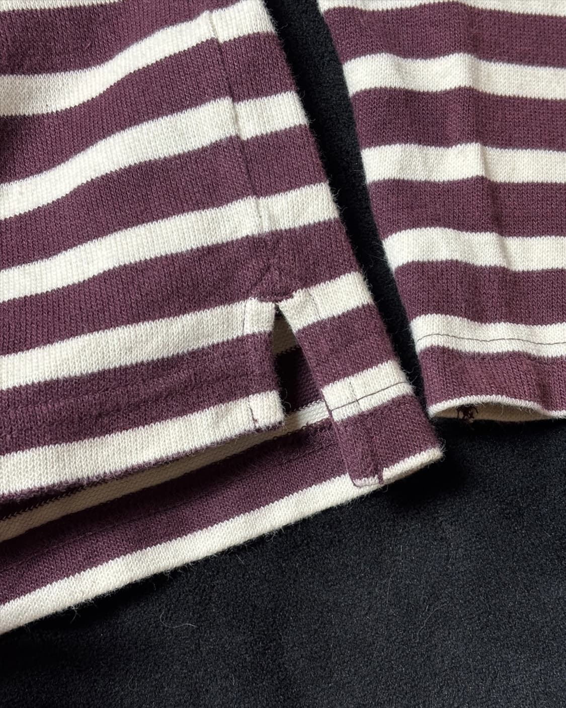 일본빈티지 절개 스트라이프 긴팔티 상품이미지3