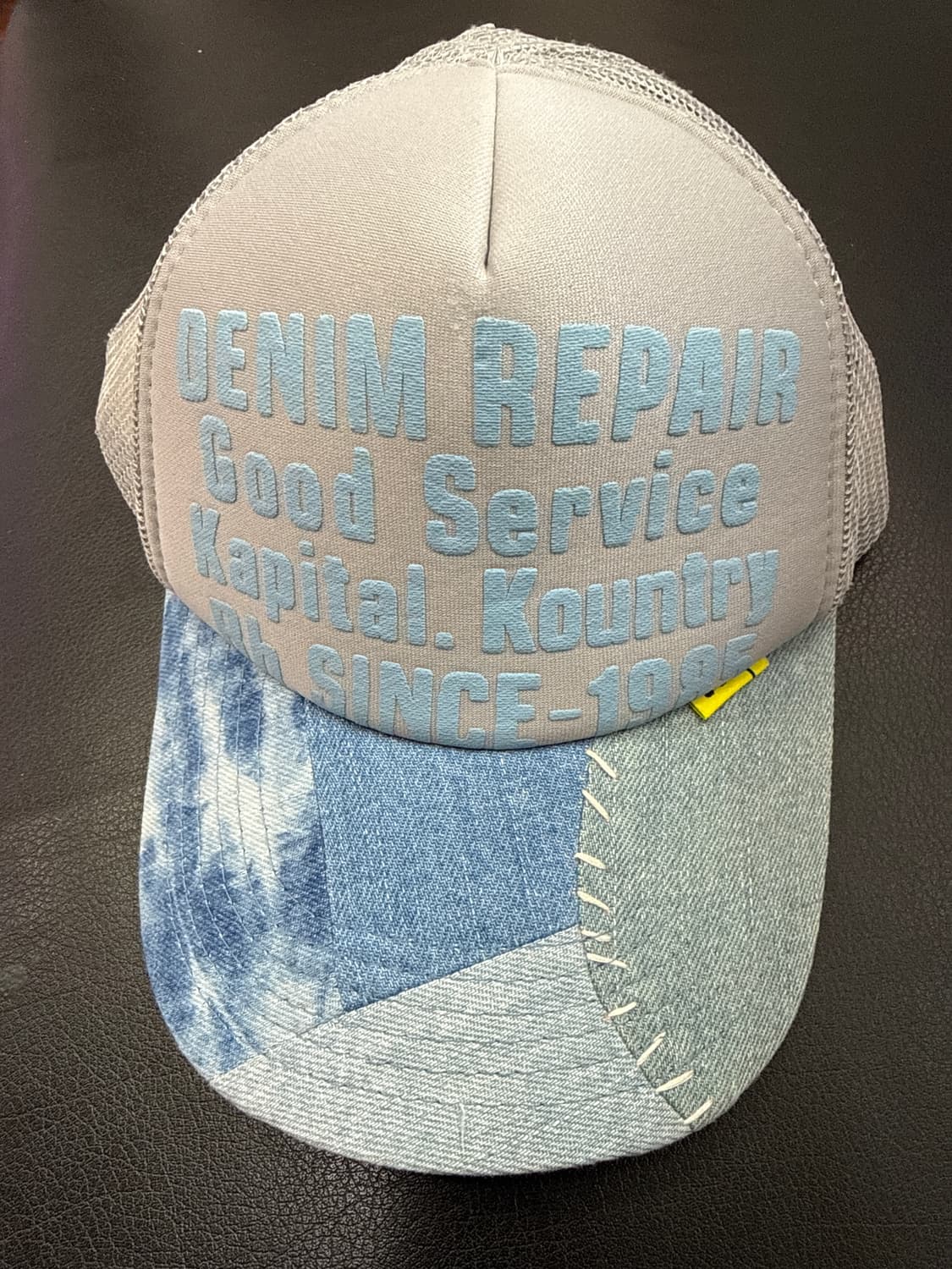 KAPITAL데님 워시드 트러커 캡 상품이미지1