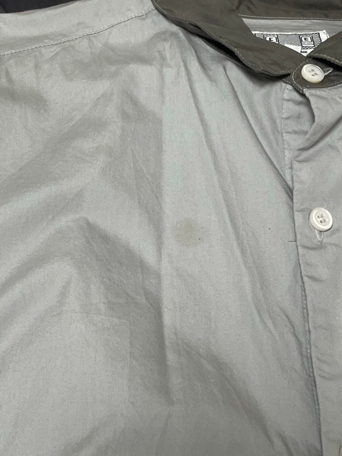 카브엠트 24FW 그리드 슬리브 빅 셔츠 그레이 상품이미지3