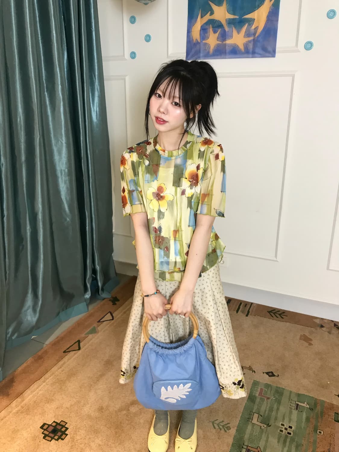 콜러 조합이 아기자기 귀여운 코디💛🫧 상품이미지4