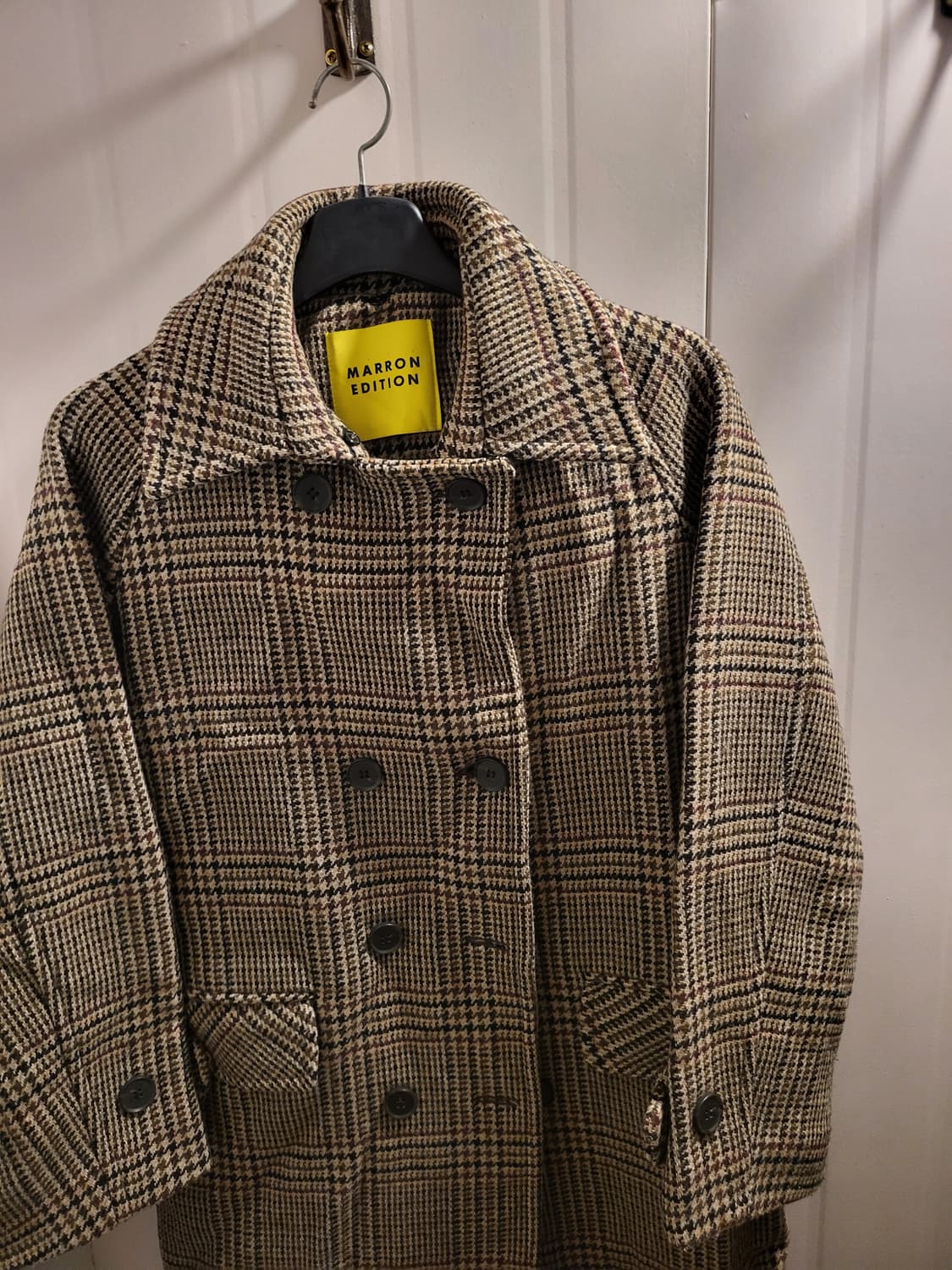 마론에디션 체크 코트 상품이미지2